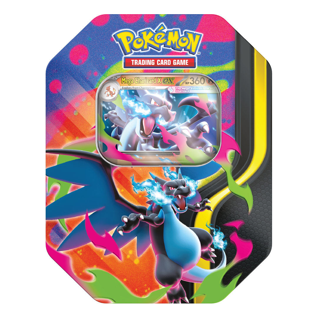 Pokemon TCG: Mega Charizard Tin - Mega Charizard X ex ENG